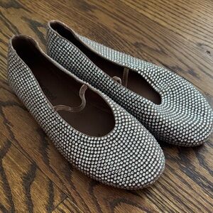 Jeffrey Campbell Rhinestone Flats SZ 6.5
